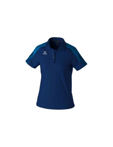 Erima Frauen EVO STAR Poloshirt - new navy/mykonos blue (Grösse: 38) von Erima