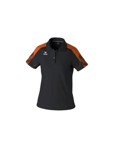 Erima Frauen EVO STAR Poloshirt - schwarz/orange (Grösse: 34) von Erima