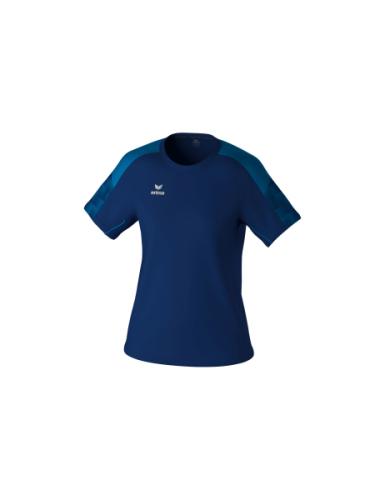 Erima Frauen EVO STAR T-Shirt - new navy/mykonos blue (Grösse: 34) von Erima