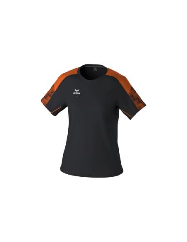 Erima Frauen EVO STAR T-Shirt - schwarz/orange (Grösse: 34) von Erima