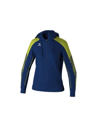 Erima Frauen EVO STAR Trainingsjacke mit Kapuze - new navy/lime (Grösse: 36) von Erima