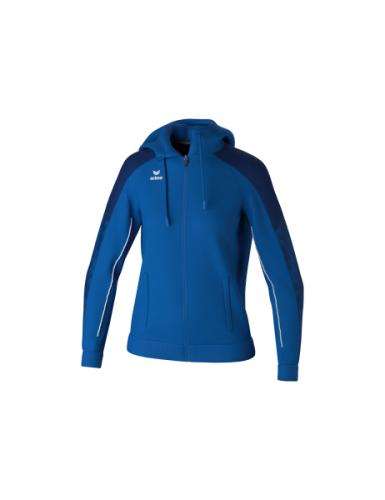 Erima Frauen EVO STAR Trainingsjacke mit Kapuze - new royal/new navy (Grösse: 36) von Erima