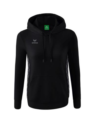 Erima Frauen Essential Team Kapuzensweat - schwarz/slate grey (Grösse: 36) von Erima