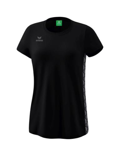 Erima Frauen Essential Team T-Shirt - schwarz/slate grey (Grösse: 38) von Erima