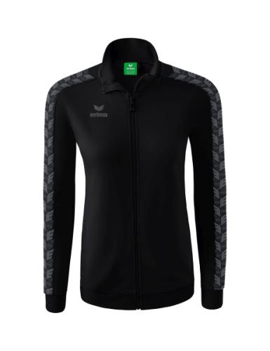 Erima Frauen Essential Team Tracktop Jacke - schwarz/slate grey (Grösse: 36) von Erima