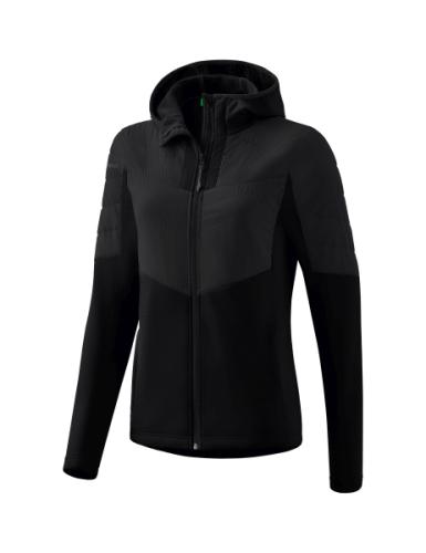 Erima Frauen Hybrid Jacke - schwarz (Grösse: 46) von Erima