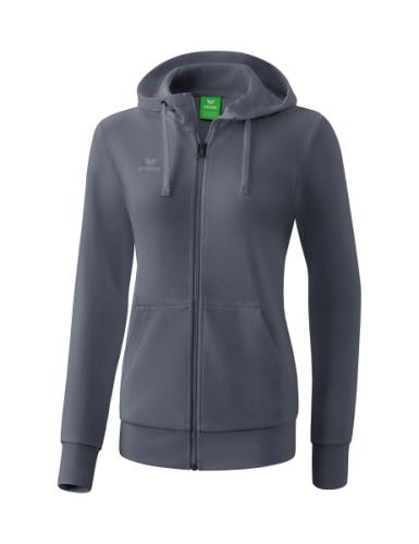 Erima Frauen Kapuzensweatjacke Damen - slate grey (Grösse: 38) von Erima