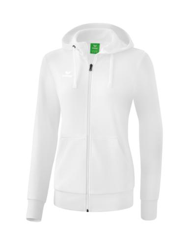 Erima Frauen Kapuzensweatjacke Damen - weiß (Grösse: 36) von Erima