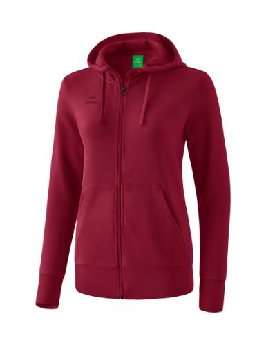 Erima Frauen Kapuzensweatjacke - bordeaux (Grösse: 40) von Erima