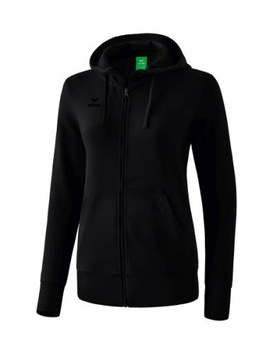 Erima Frauen Kapuzensweatjacke - schwarz (Grösse: 34) von Erima