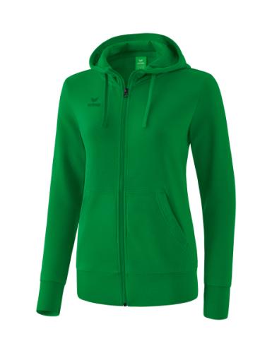 Erima Frauen Kapuzensweatjacke - smaragd (Grösse: 34) von Erima