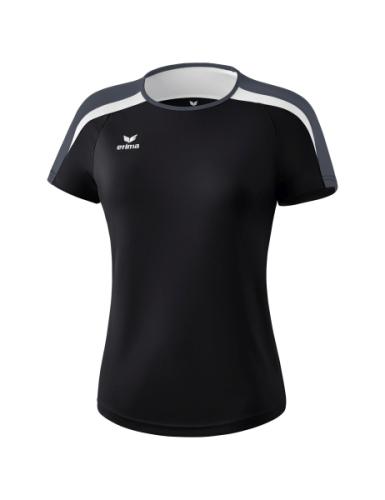 Erima Frauen Liga 2.0 T-Shirt - schwarz/weiß/dunkelgrau (Grösse: 38) von Erima