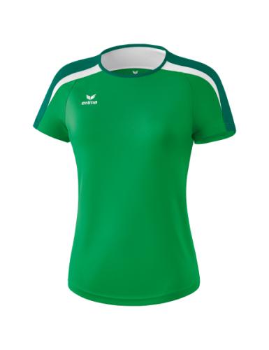 Erima Frauen Liga 2.0 T-Shirt - smaragd/evergreen/weiß (Grösse: 40) von Erima