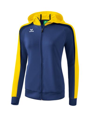 Erima Frauen Liga 2.0 Trainingsjacke mit Kapuze - new navy/gelb/dark navy (Grösse: 36) von Erima