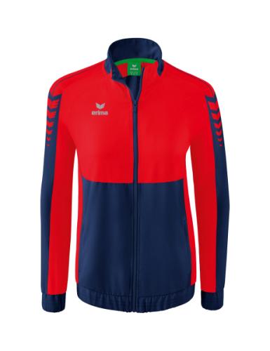 Erima Frauen Six Wings Präsentationsjacke - new navy/rot (Grösse: 34) von Erima