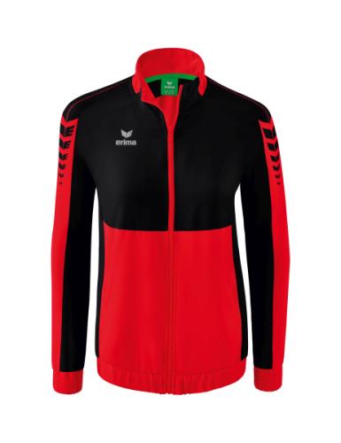 Erima Frauen Six Wings Präsentationsjacke - rot/schwarz (Grösse: 36) von Erima