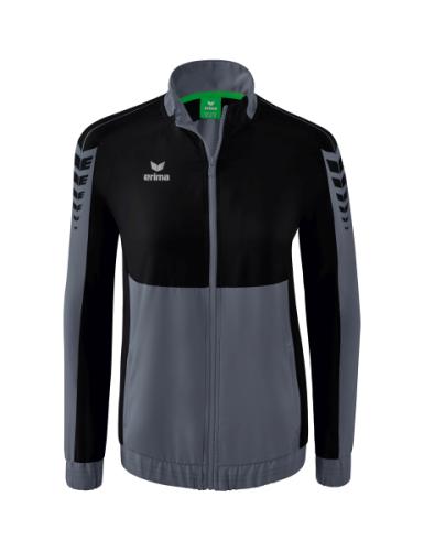 Erima Frauen Six Wings Präsentationsjacke - slate grey/schwarz (Grösse: 36) von Erima