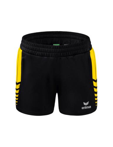 Erima Frauen Six Wings Worker Shorts - schwarz/gelb (Grösse: 34) von Erima