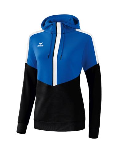 Erima Frauen Squad Kapuzensweat - new royal/schwarz/weiß (Grösse: 36) von Erima