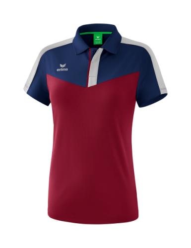 Erima Frauen Squad Poloshirt - new navy/bordeaux/silver grey (Grösse: 42) von Erima