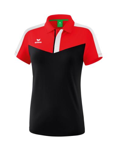 Erima Frauen Squad Poloshirt - rot/schwarz/weiß (Grösse: 44) von Erima