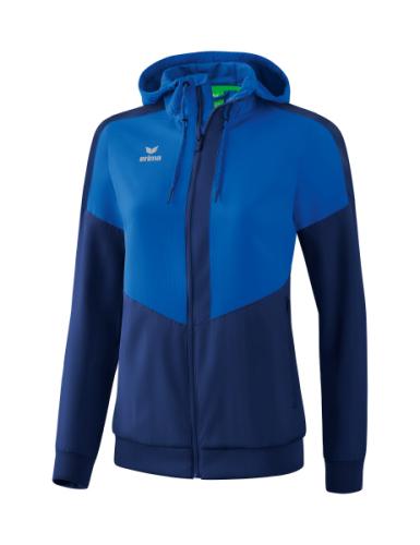 Erima Frauen Squad Tracktop Jacke mit Kapuze - new royal/new navy (Grösse: 36) von Erima