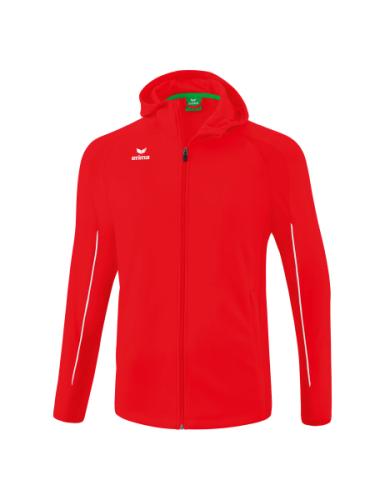 Erima LIGA STAR Trainingsjacke mit Kapuze für Kinder - rot/weiß (Grösse: 104) von Erima