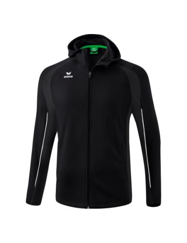 Erima LIGA STAR Trainingsjacke mit Kapuze für Kinder - schwarz/weiß (Grösse: 140) von Erima