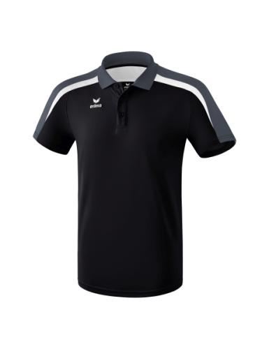 Erima Liga 2.0 Poloshirt - schwarz/weiß/dunkelgrau (Grösse: S) von Erima