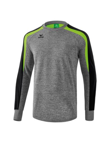 Erima Liga 2.0 Sweatshirt - grau melange/schwarz/green gecko (Grösse: L) von Erima