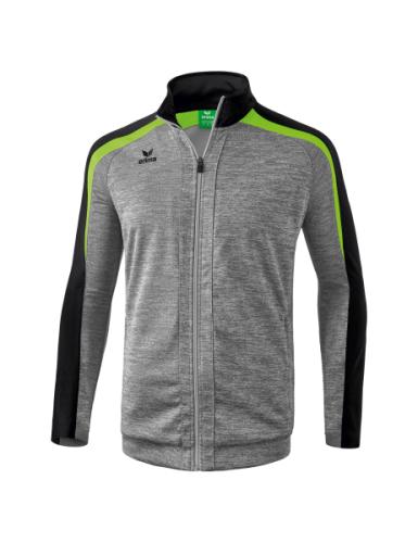 Erima Liga 2.0 Trainingsjacke - grau melange/schwarz/green gecko (Grösse: S) von Erima