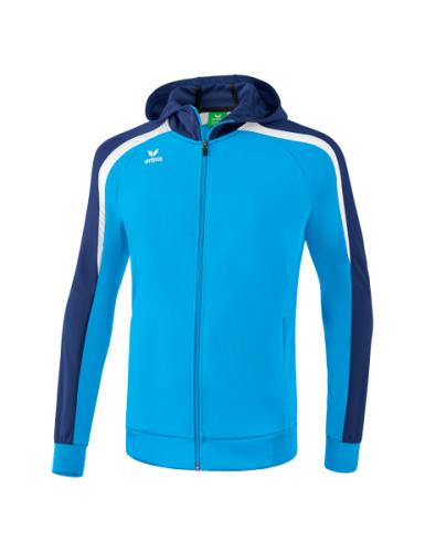 Erima Liga 2.0 Trainingsjacke mit Kapuze - curacao/new navy/weiß (Grösse: L) von Erima