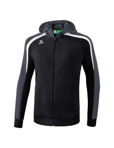 Erima Liga 2.0 Trainingsjacke mit Kapuze - schwarz/weiß/dunkelgrau (Grösse: XL) von Erima