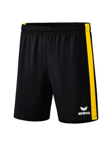 Erima Retro Star Shorts - schwarz/gelb (Grösse: M) von Erima