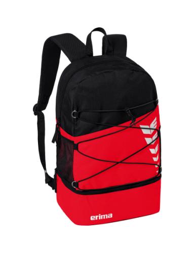 Erima SIX WINGS Rucksack - rot/schwarz (Grösse: 1) von Erima