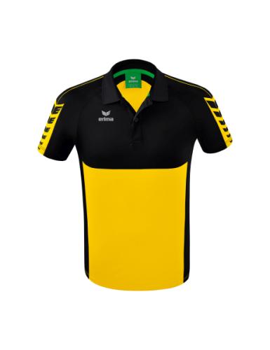 Erima Six Wings Poloshirt - gelb/schwarz (Grösse: L) von Erima