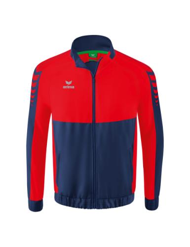 Erima Six Wings Präsentationsjacke für Kinder - new navy/rot (Grösse: 152) von Erima