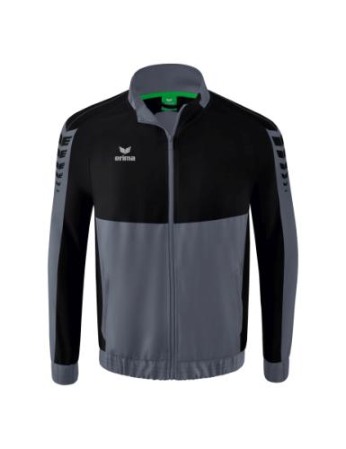 Erima Six Wings Präsentationsjacke - slate grey/schwarz (Grösse: L) von Erima