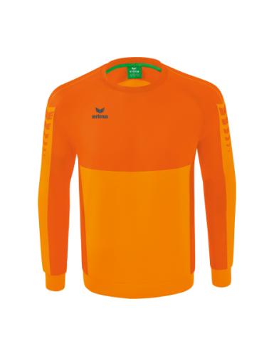 Erima Six Wings Sweatshirt - new orange/orange (Grösse: M) von Erima