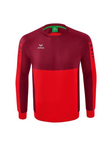 Erima Six Wings Sweatshirt - rot/bordeaux (Grösse: L) von Erima