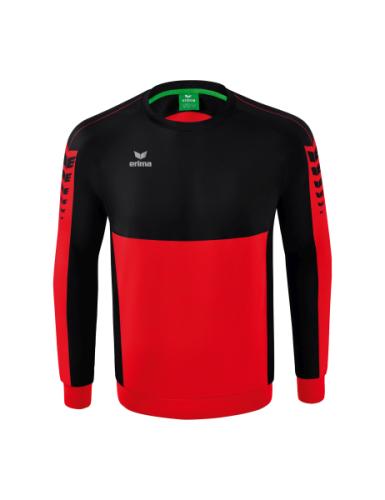 Erima Six Wings Sweatshirt - rot/schwarz (Grösse: L) von Erima