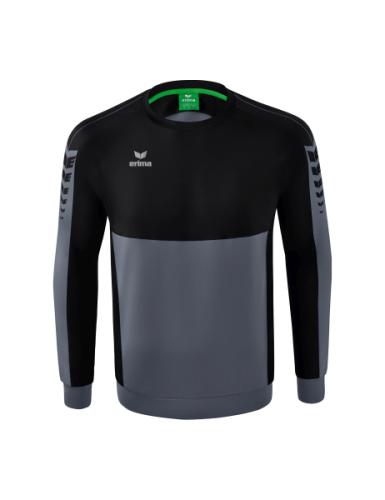 Erima Six Wings Sweatshirt - slate grey/schwarz (Grösse: L) von Erima