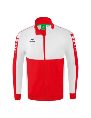 Erima Six Wings Worker Jacke für Kinder - rot/weiß (Grösse: 116) von Erima