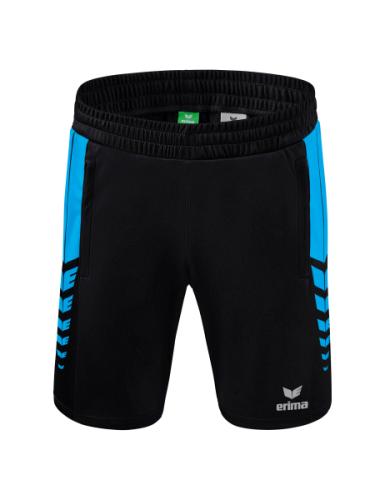 Erima Six Wings Worker Shorts für Kinder - schwarz/curacao (Grösse: 152) von Erima