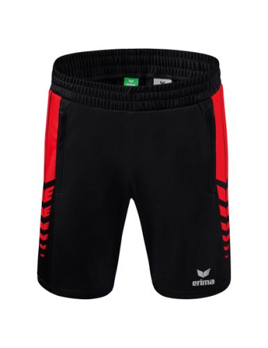 Erima Six Wings Worker Shorts für Kinder - schwarz/rot (Grösse: 116) von Erima