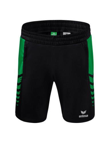 Erima Six Wings Worker Shorts - schwarz/smaragd (Grösse: M) von Erima