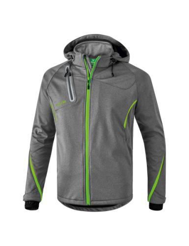 Erima Softshelljacke Function - grau melange/green gecko (Grösse: XL) von Erima