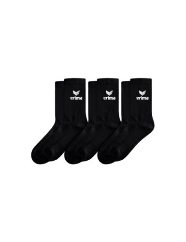 Erima Sport Socks 3pack - schwarz (Grösse: 31-34) von Erima