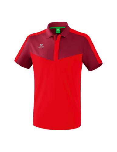 Erima Squad Poloshirt - bordeaux/rot (Grösse: M) von Erima