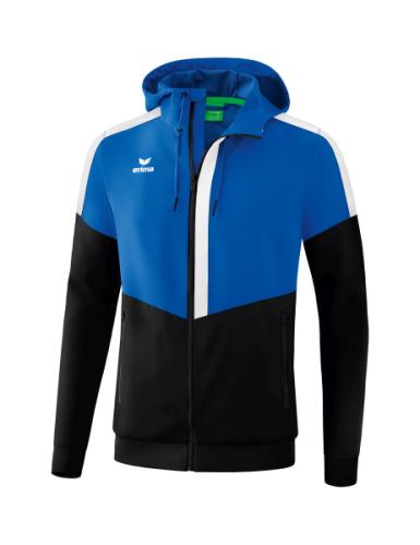 Erima Squad Tracktop Jacke mit Kapuze - new royal/schwarz/weiß (Grösse: XXL) von Erima